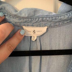 Loft Lou and Grey popover chambray shirt